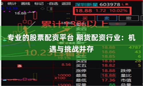专业的股票配资平台 期货配资行业：机遇与挑战并存